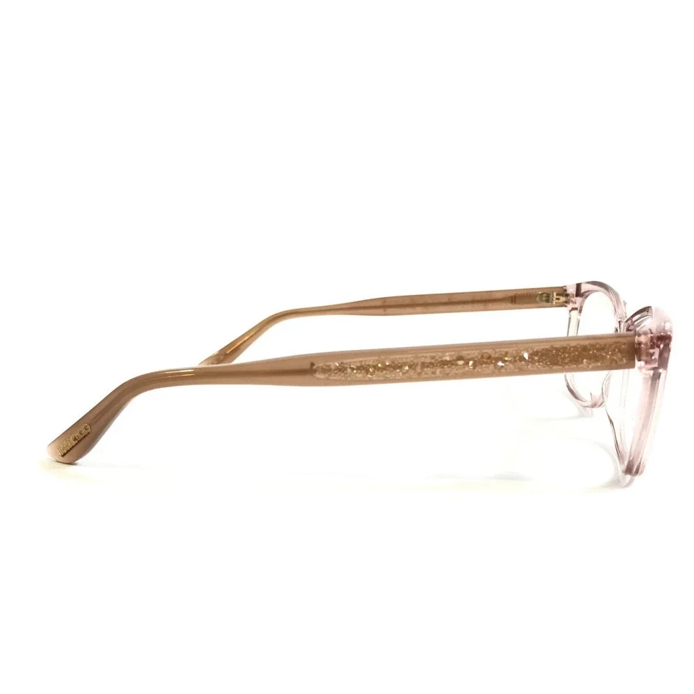 Jimmy Choo Eyeglasses Frames JC239 FWM Nude Crystal Sparkly Gold 55-15-145